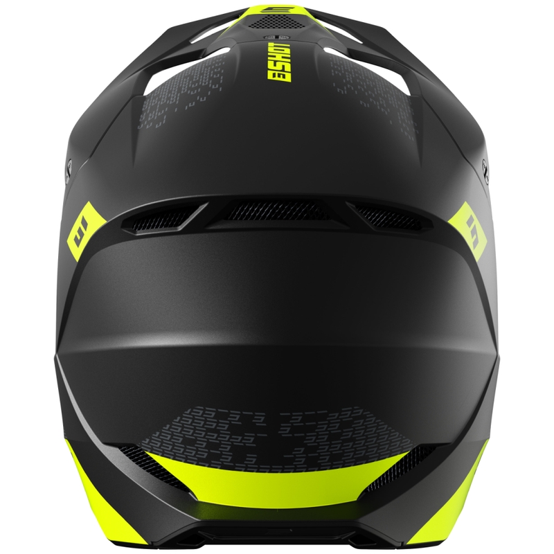 Motokross kiiver Shot Furious Draw fluo kollane