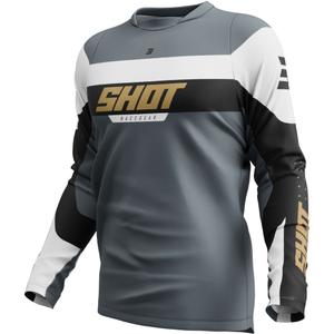 Motokrossitrikoo Shot Devo League kuldne