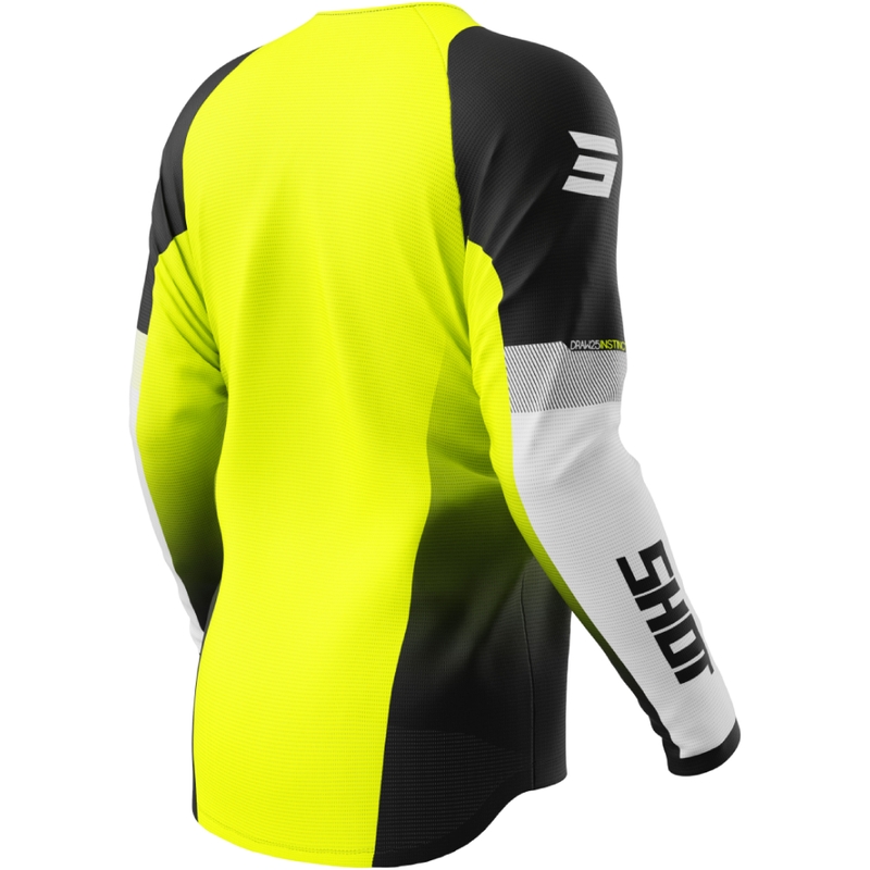 Motokross trikoo Shot Draw Instinct fluo kollane