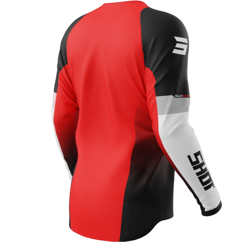 Motokross trikot Shot Draw Instinct punane