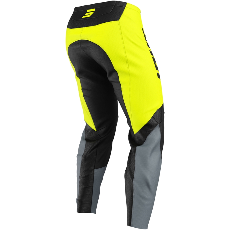 Laste motokrossi püksid Shot Draw League fluo kollane