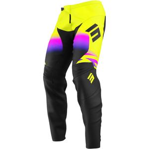 Laste motokrossi püksid Shot Draw X-Trem fluo kollane