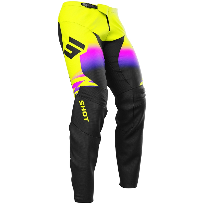 Laste motokrossi püksid Shot Draw X-Trem fluo kollane