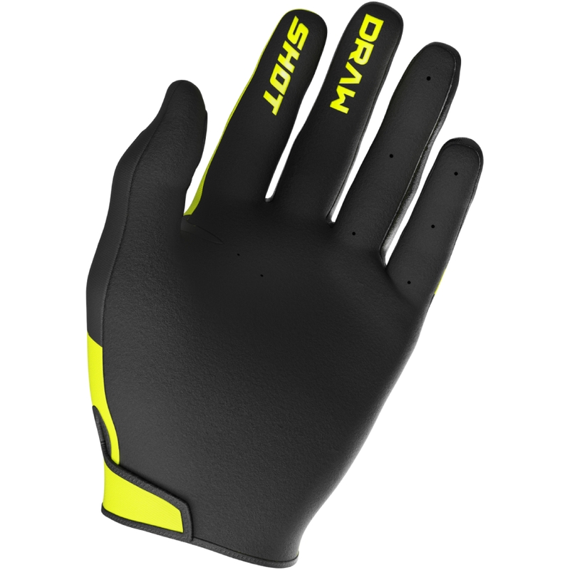 Laste motokross kindad Shot Draw Sky fluo kollane