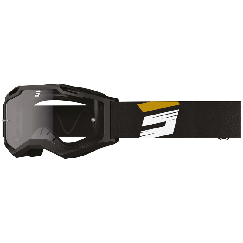 Motokrossiprillid Shot Assault 2.0 Claw kuldne läbipaistva pleksiga
