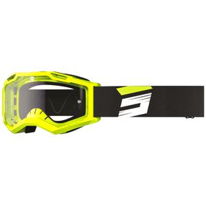 Motokrossiprillid Shot Assault 2.0 Claw fluo kollane läbipaistva pleksiga