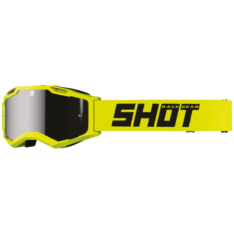 Motokrossiprillid Shot Assault 2.0 Solid fluo kollane iriidiumi läätsedega
