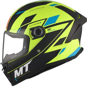 MT Stinger 2 Solid Zivze fluo roheline-must-sinine matt integraalne mootorratta kiiver