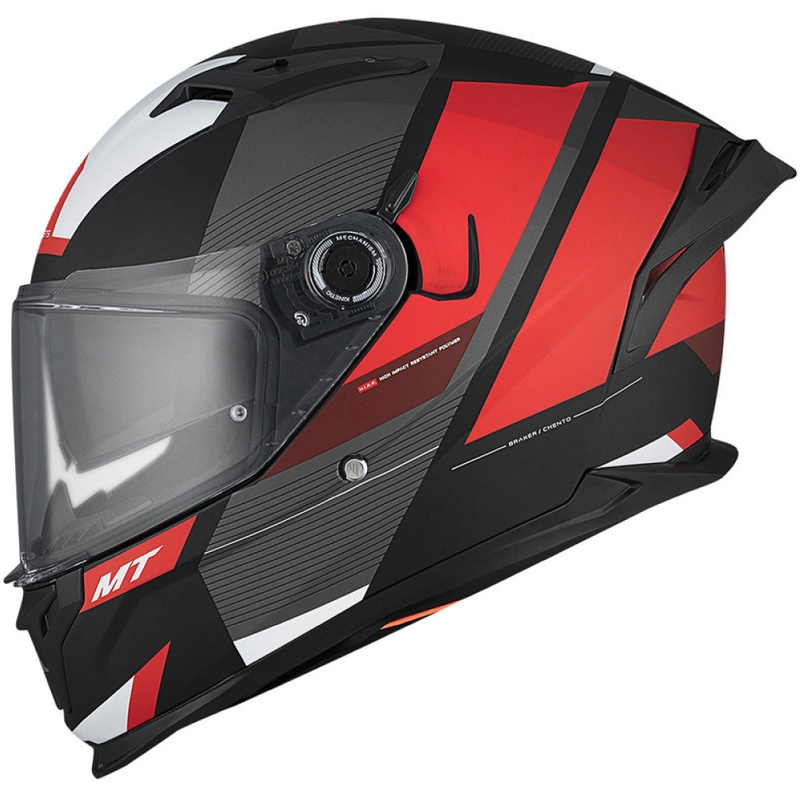 MT BRAKER SV Chento B5 integreeritud mootorratta kiiver matt must-hall-punane