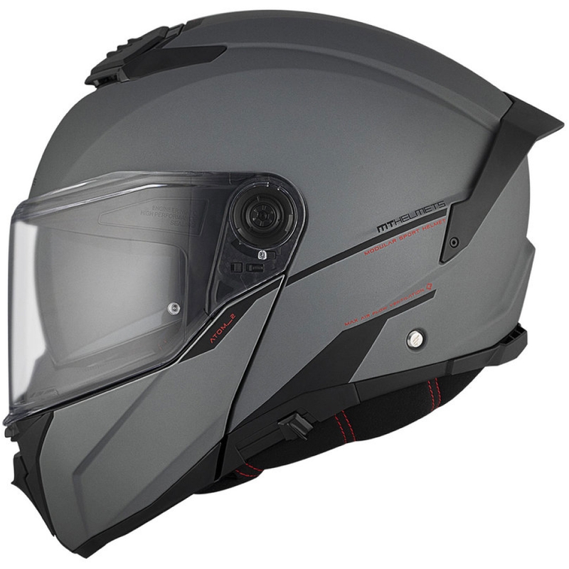 MT ATOM 2 SV SOLID A2 mootorratta kiiver hall matt