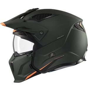 Avatud kiiver koos maskiga MT Streetfighter SV S Solid A6 matt roheline