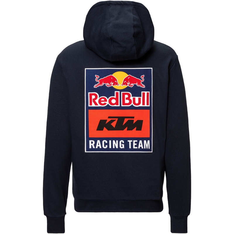 KTM Logo Zip Hoodie sini-oranž