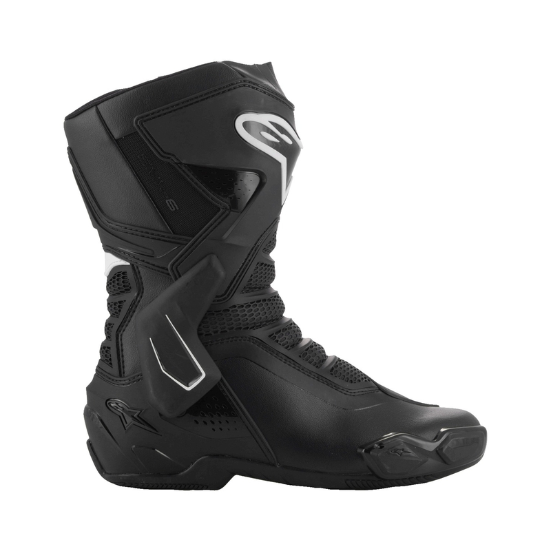 Naiste Alpinestars Stella SMX-6 3 must-valged mootorratta saapad