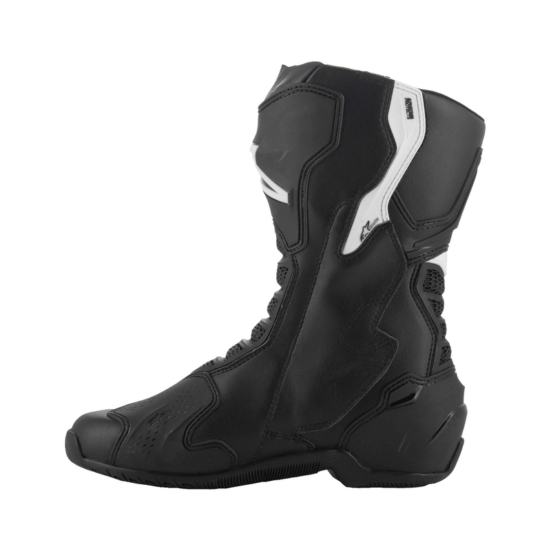 Naiste Alpinestars Stella SMX-6 3 must-valged mootorratta saapad
