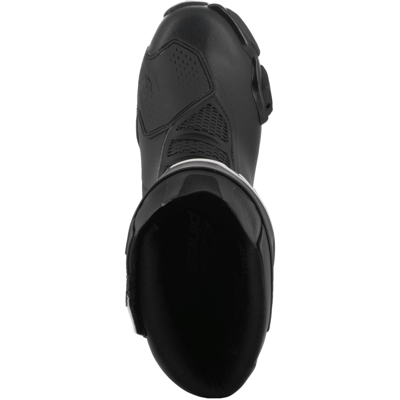 Naiste Alpinestars Stella SMX-6 3 must-valged mootorratta saapad