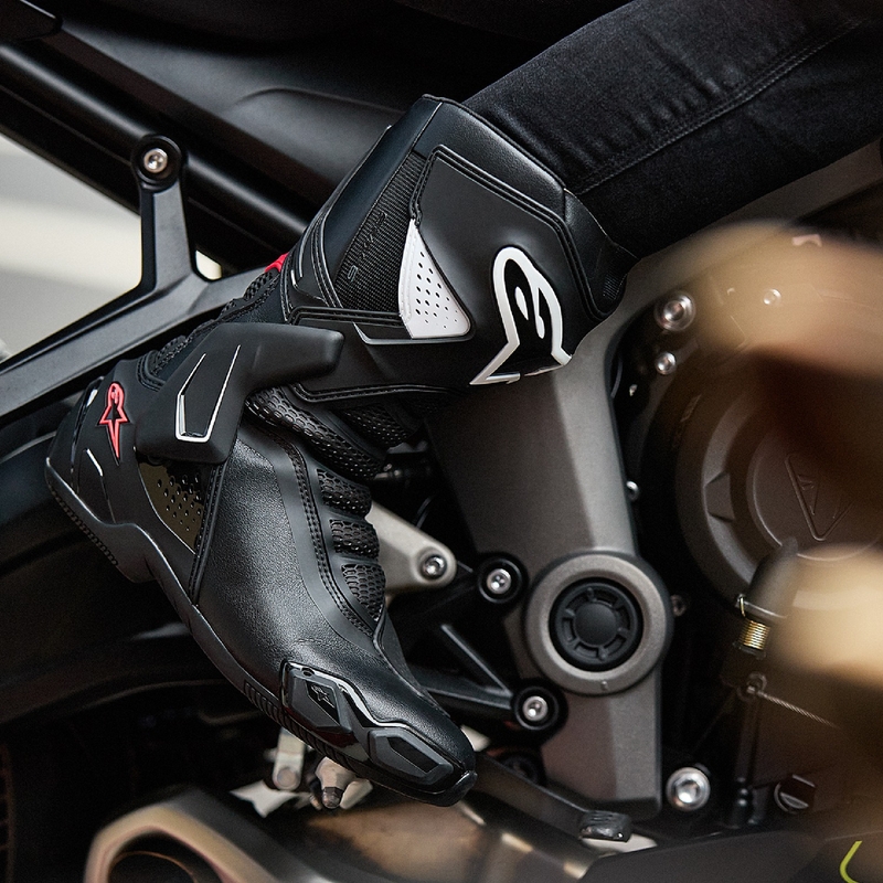 Alpinestars naiste Stella SMX-6 3 mustad, valged ja roosad mootorratta saapad