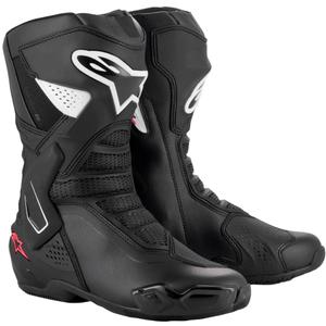 Alpinestars naiste Stella SMX-6 3 mustad, valged ja roosad mootorratta saapad