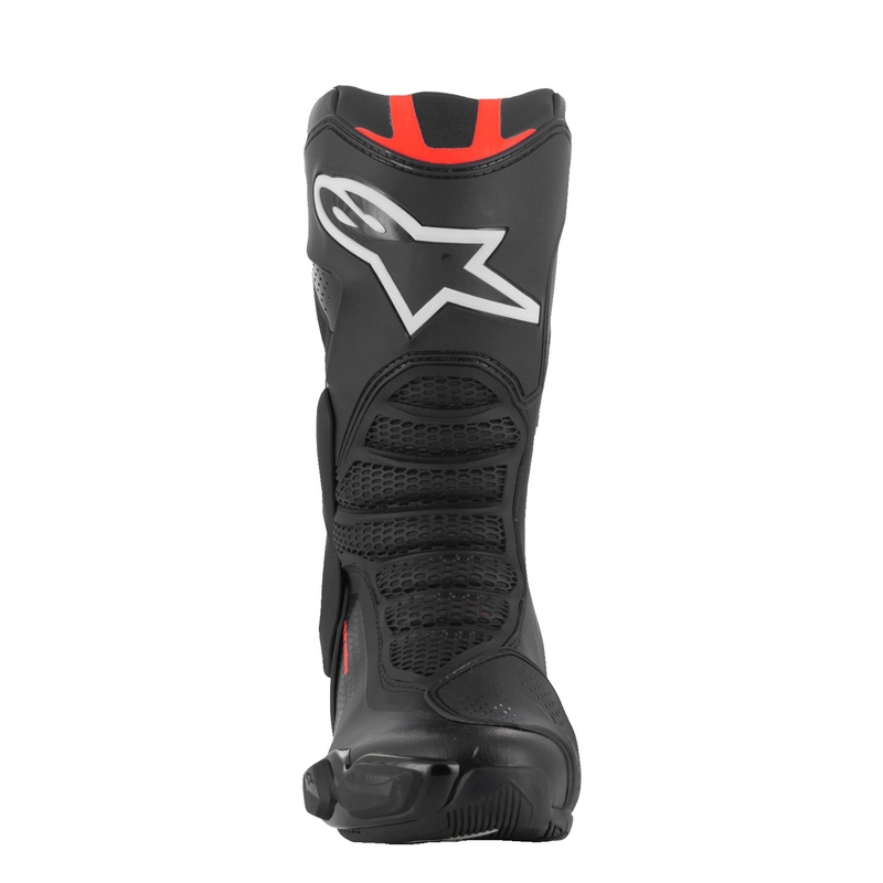 Alpinestars SMX-6 3 must-fluo punane mootorratta saapad