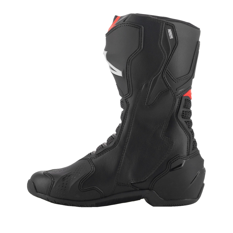 Alpinestars SMX-6 3 must-fluo punane mootorratta saapad