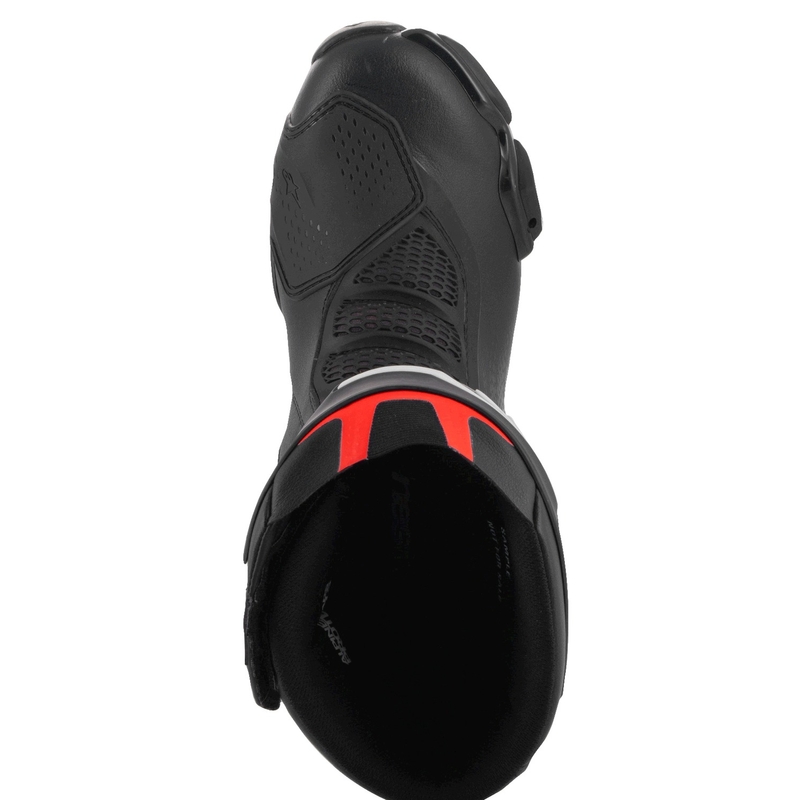 Alpinestars SMX-6 3 must-fluo punane mootorratta saapad