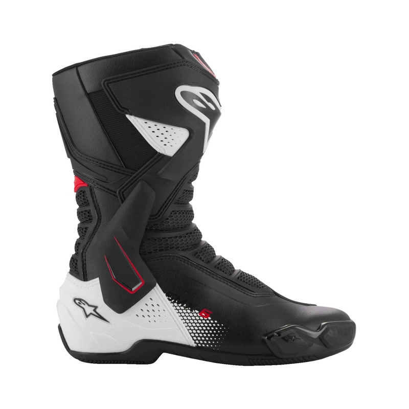 Alpinestars SMX-6 3 must-valge-punased mootorrattasaapad