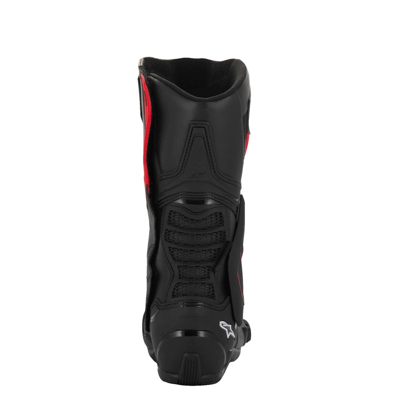Alpinestars SMX-6 3 Drystar mustad ja punased mootorratta saapad