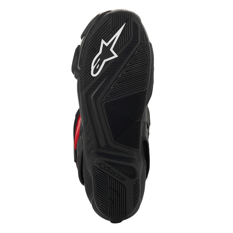 Alpinestars SMX-6 3 Drystar mustad ja punased mootorratta saapad