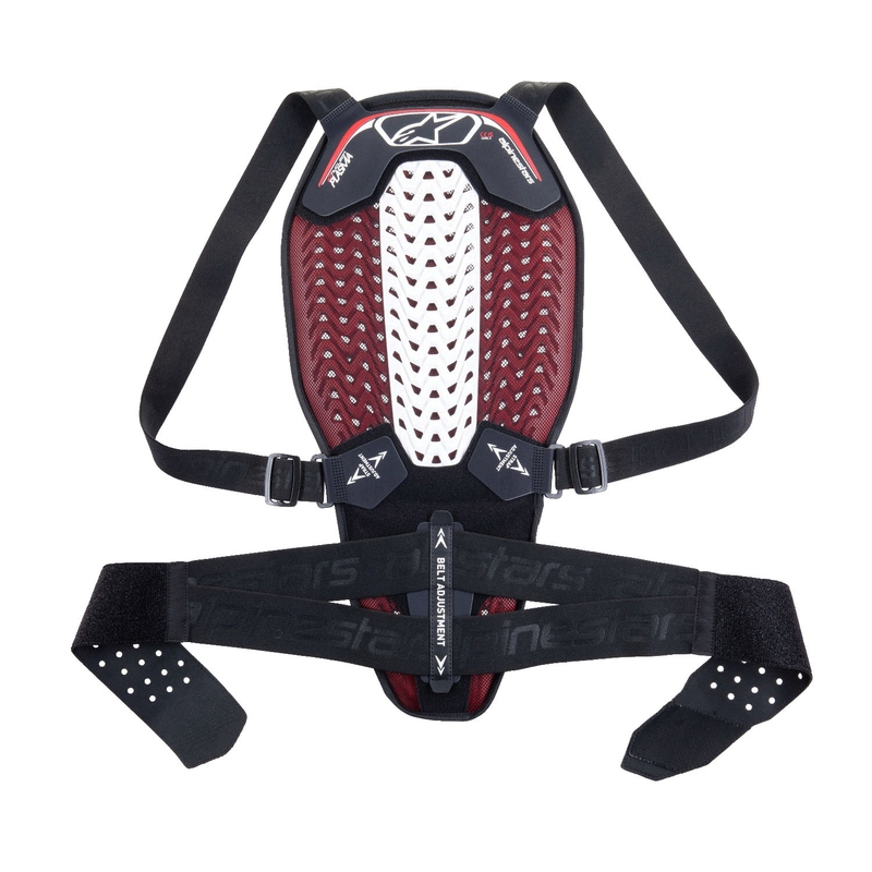 Alpinestars Nucleon Plasma selgroo kaitse must-valge-punane