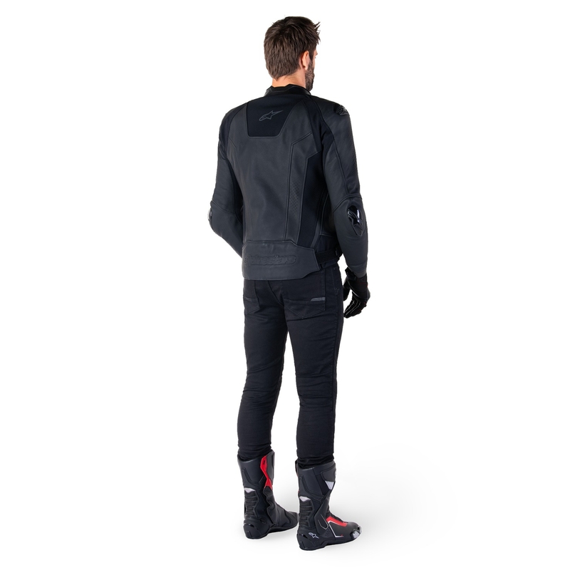 Alpinestars Missile 3 Must nahast mootorratta jakk