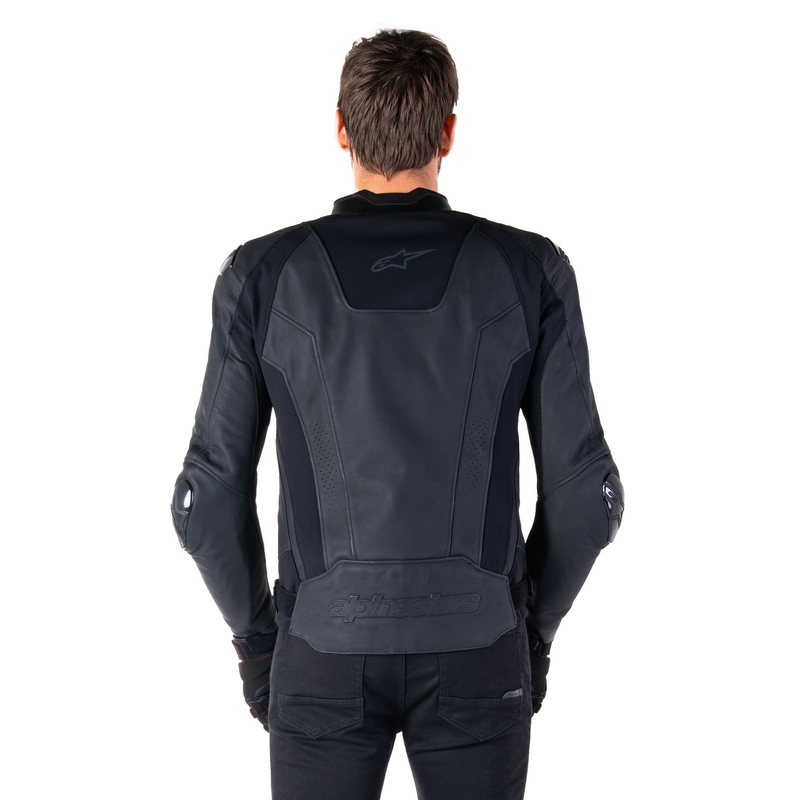 Alpinestars Missile 3 Must nahast mootorratta jakk