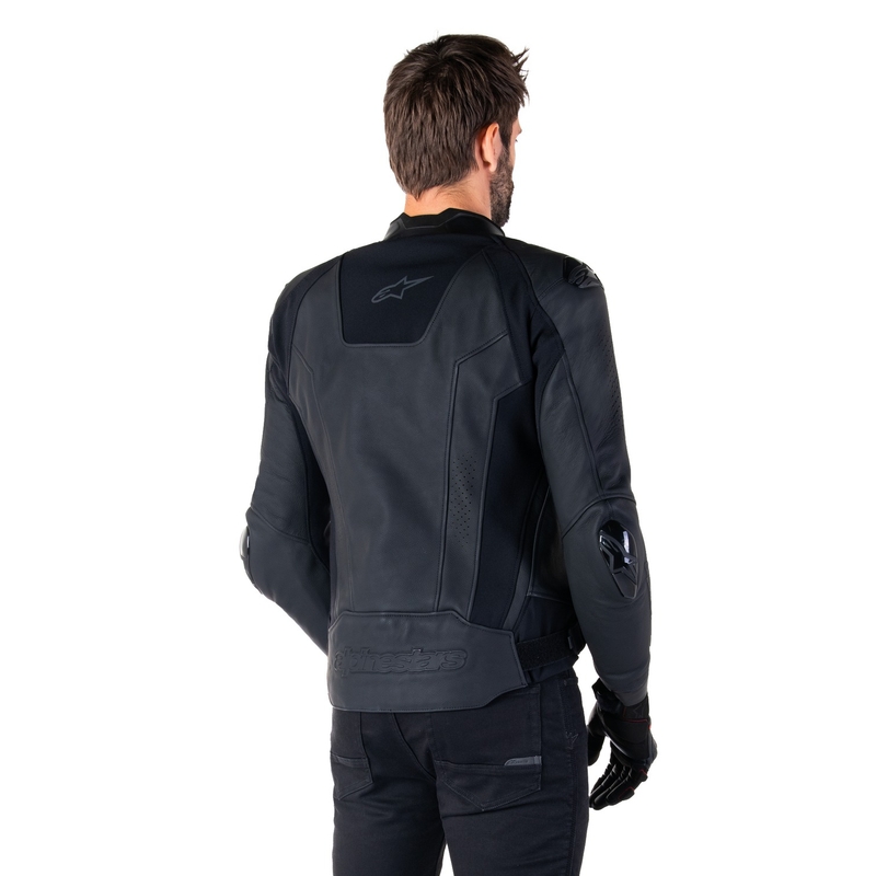 Alpinestars Missile 3 Must nahast mootorratta jakk