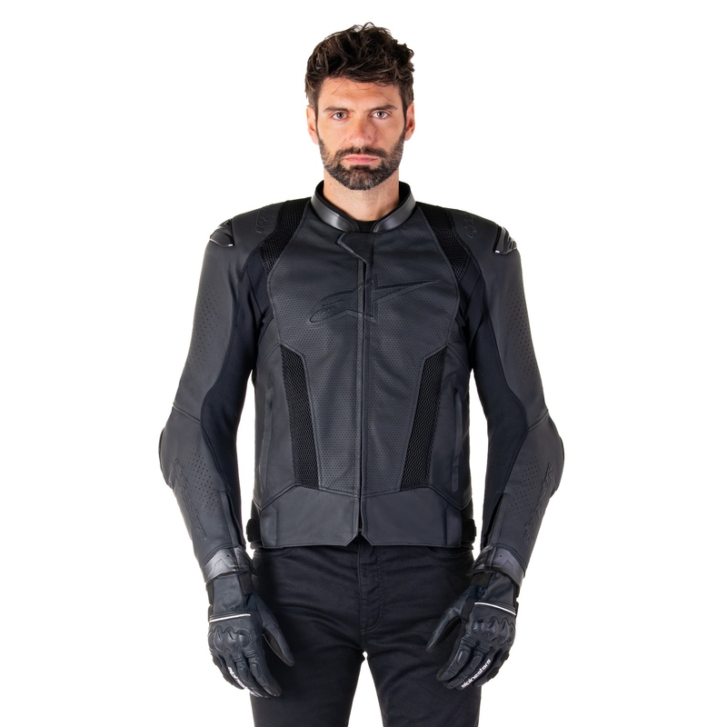 Alpinestars Missile 3 Airflow Must nahast mootorratta jakk