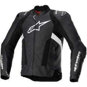 Alpinestars Missile 3 Airflow must-valge nahast mootorratta jope
