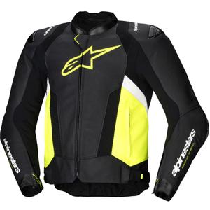 Alpinestars Missile 3 Airflow Black-Fluo Yellow-White nahast mootorratta jakk