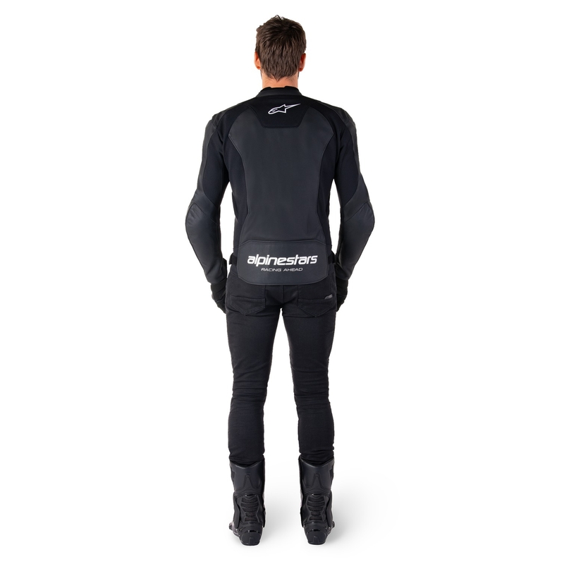 Alpinestars Faster 3 must-valge nahast mootorrattajope