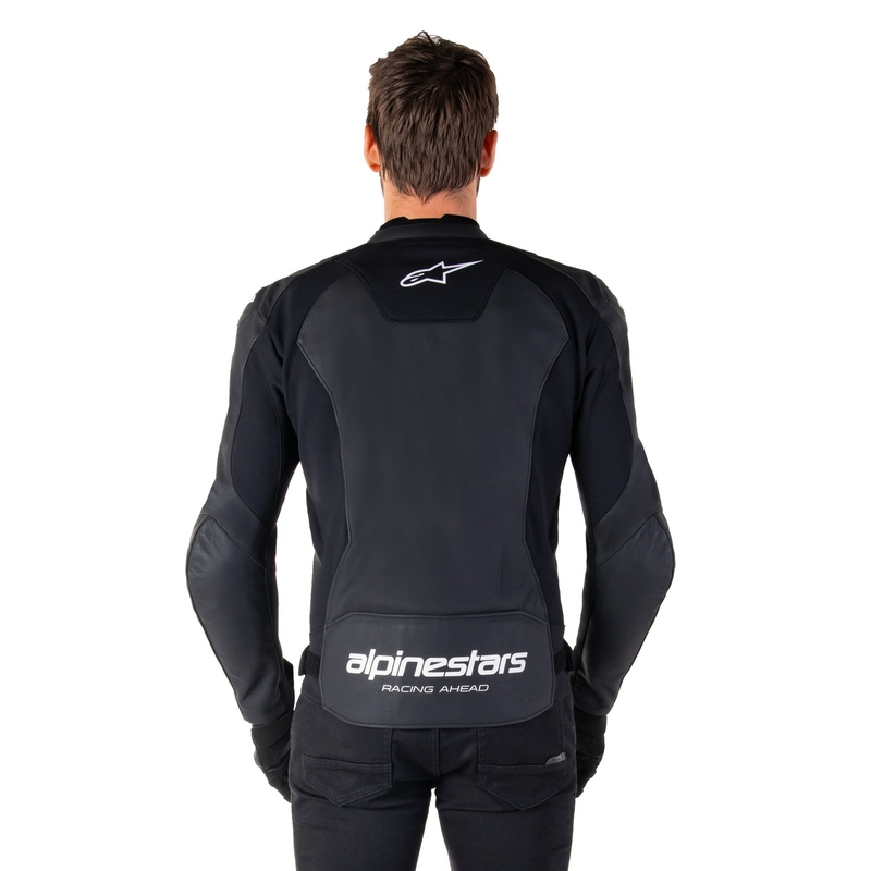 Alpinestars Faster 3 must-valge nahast mootorrattajope