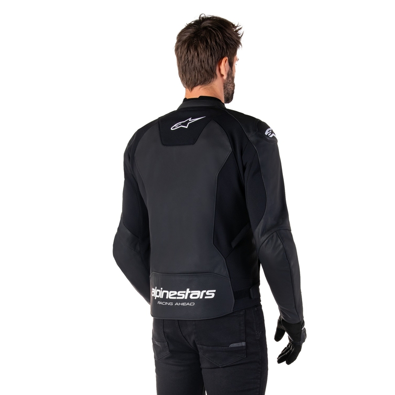 Alpinestars Faster 3 must-valge nahast mootorrattajope