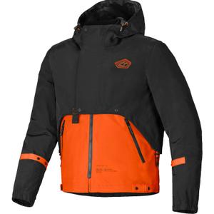 Alpinestars Mootant veekindel parka must-fluororanž