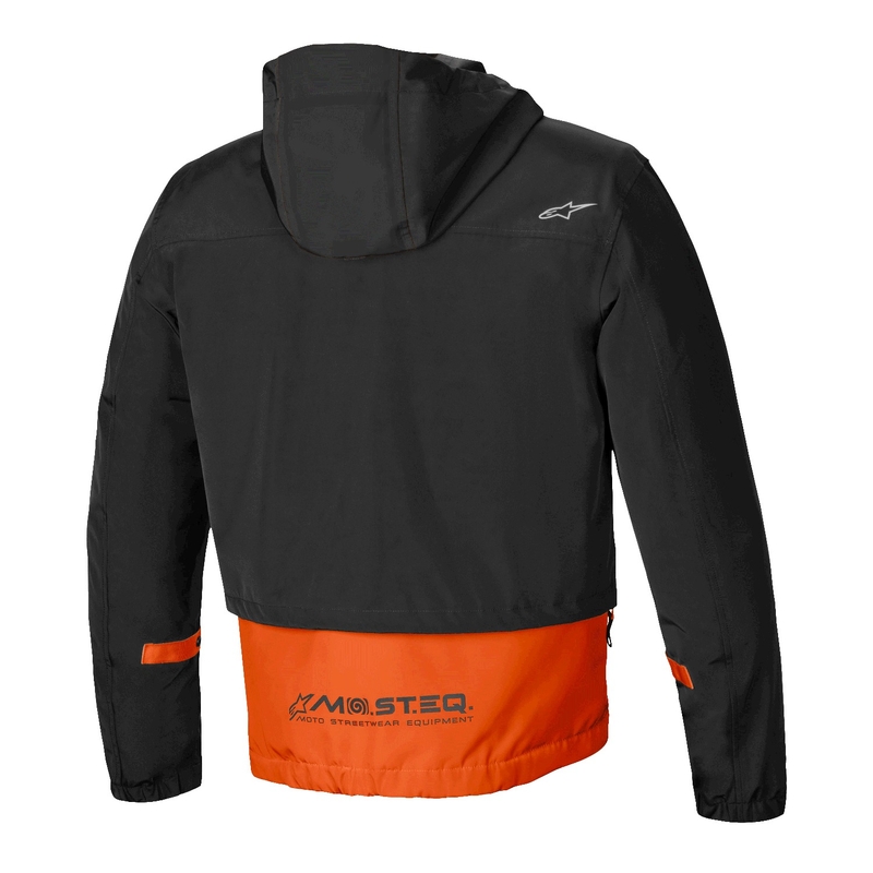 Alpinestars Mootant veekindel parka must-fluororanž