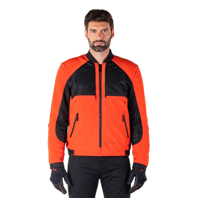 Alpinestars Mootant veekindel parka must-fluororanž