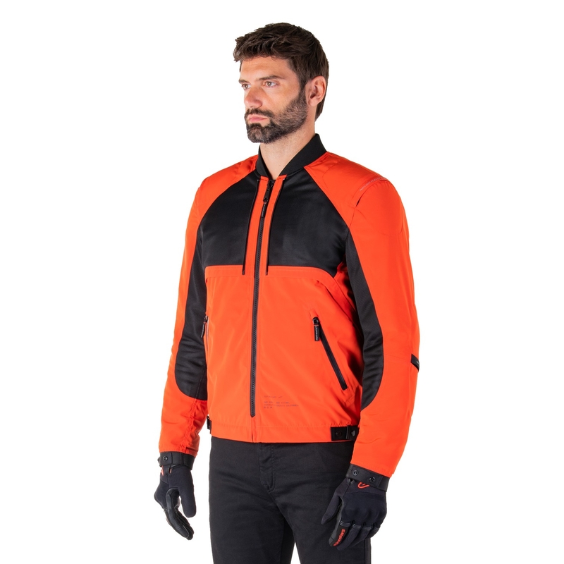 Alpinestars Mootant veekindel parka must-fluororanž