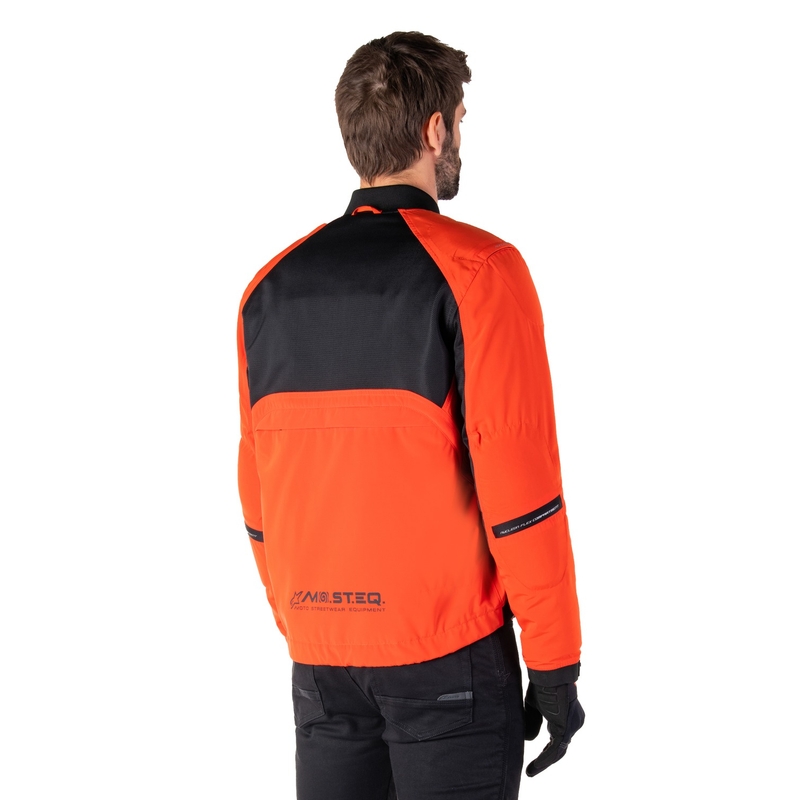 Alpinestars Mootant veekindel parka must-fluororanž