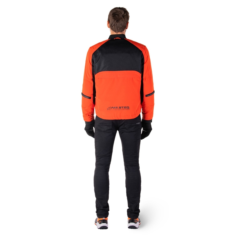 Alpinestars Mootant veekindel parka must-fluororanž