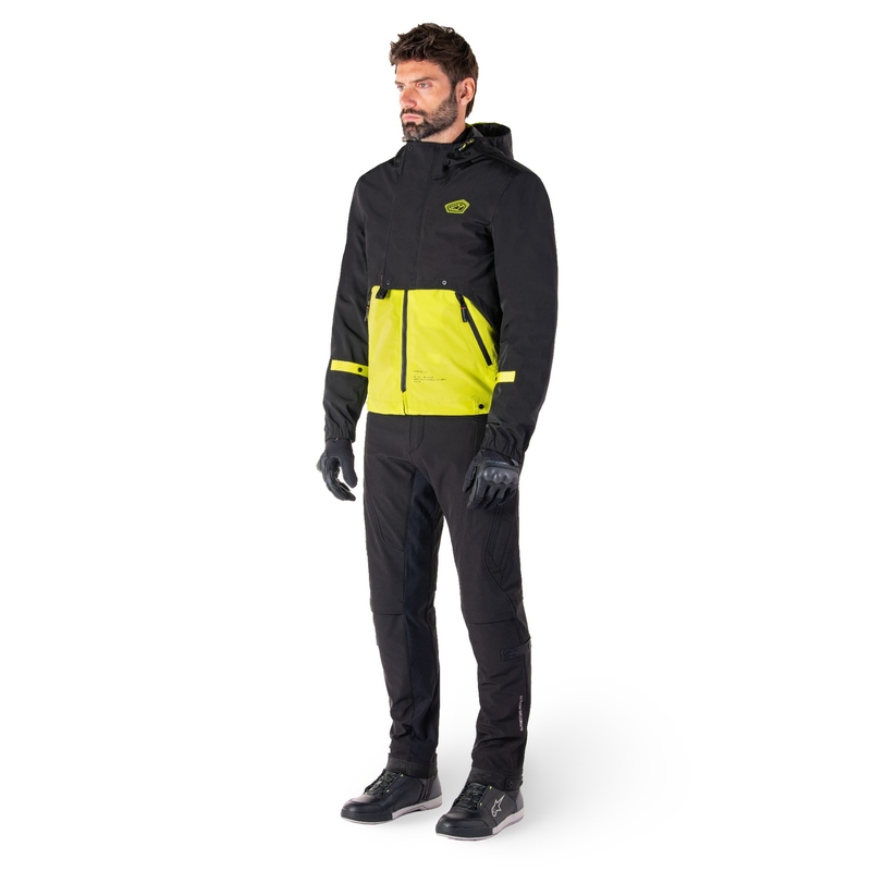 Alpinestars Mootant veekindel parka must-fluorokollane