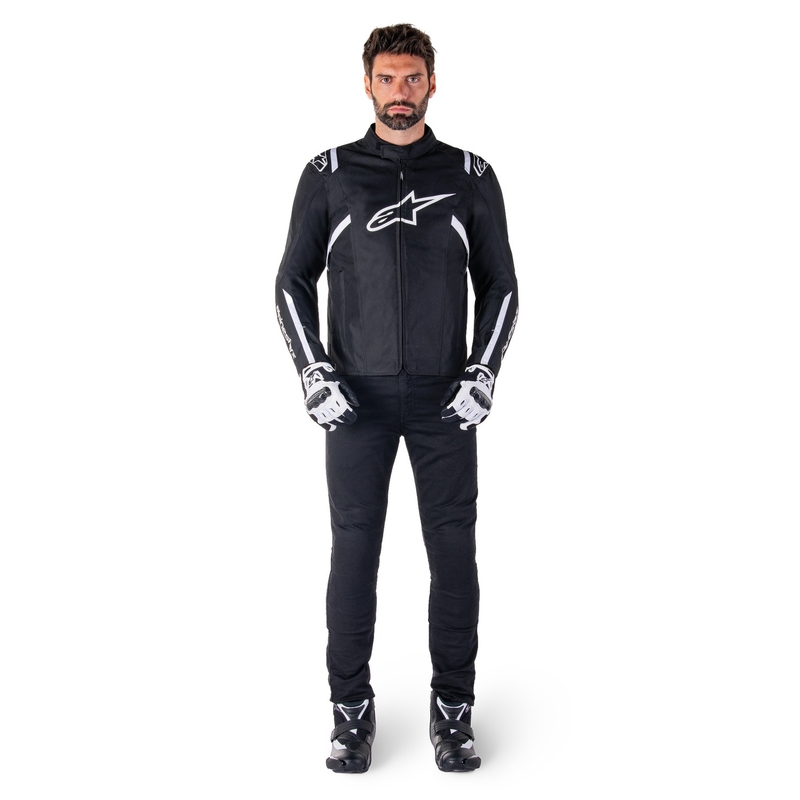 Alpinestars T-SPS 2 veekindel must-valge mootorratta jope