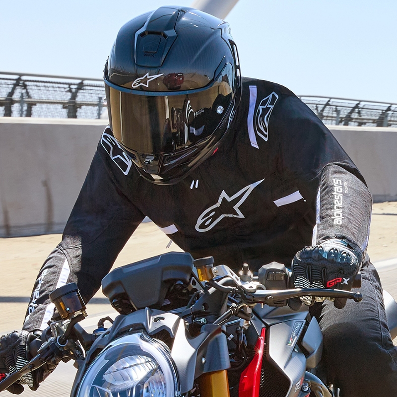 Alpinestars T-SPS 2 veekindel must-valge mootorratta jope