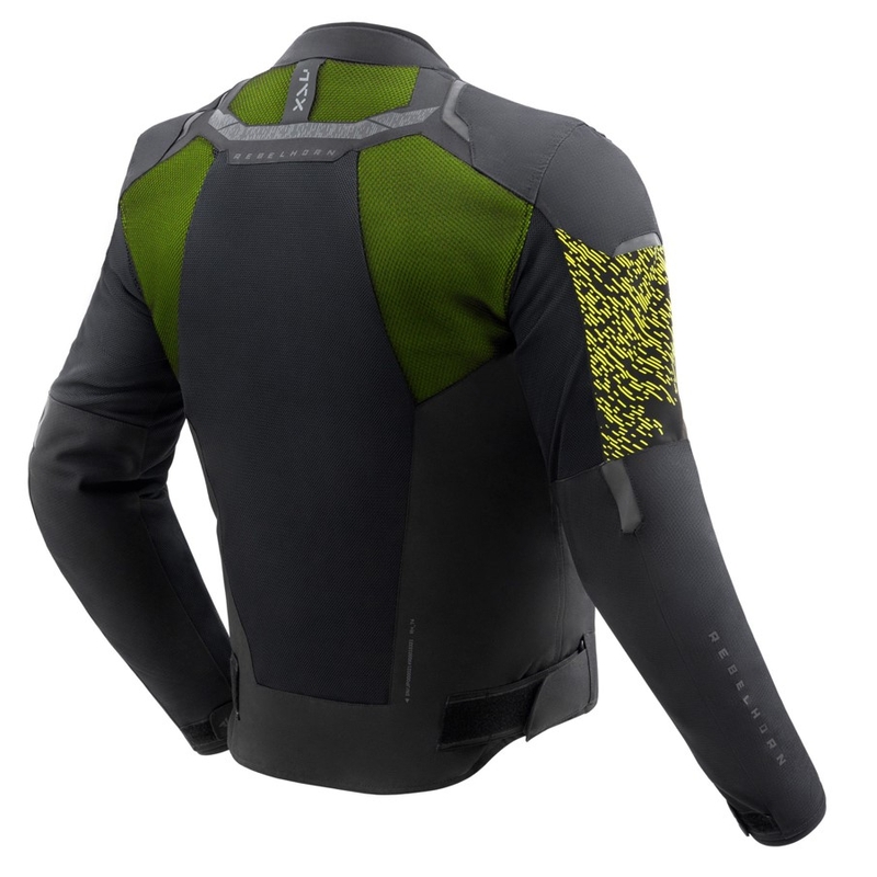 Mootorratta jakk Rebelhorn Jax must-fluo kollane