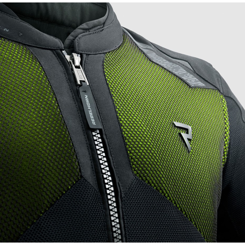 Mootorratta jakk Rebelhorn Jax must-fluo kollane
