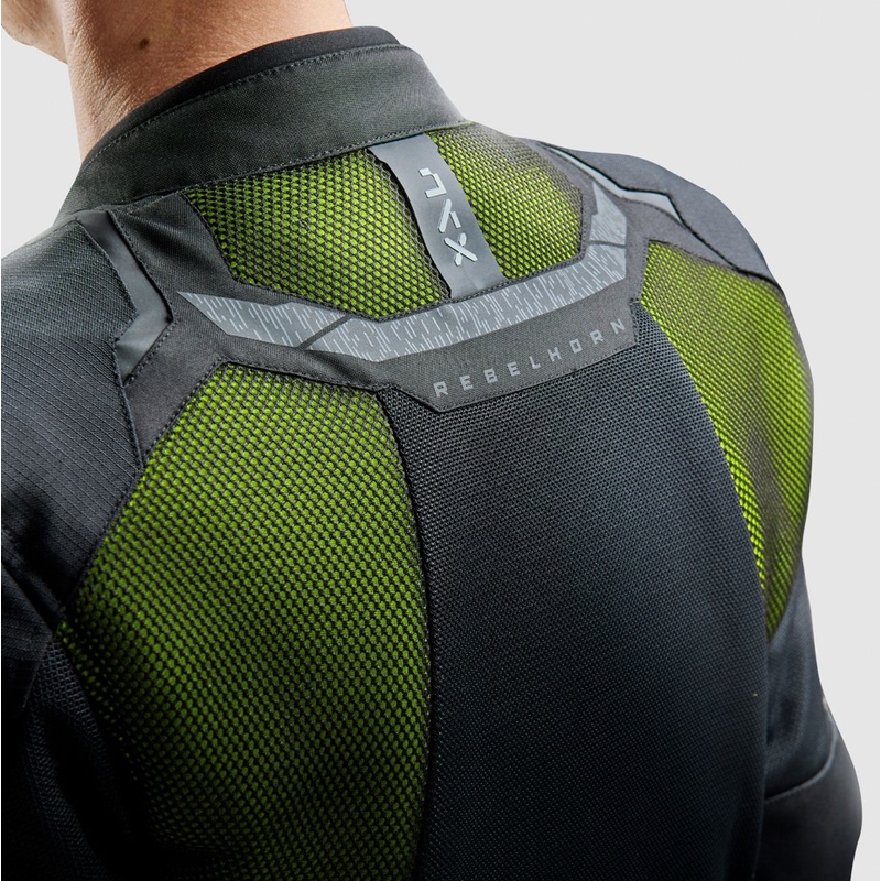 Mootorratta jakk Rebelhorn Jax must-fluo kollane