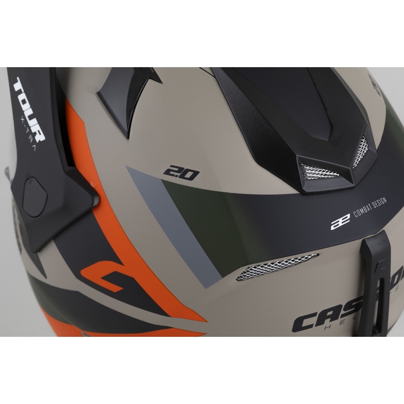 Enduro kiiver Cassida Tour 2.0 X-tra matt liiv-oranž-roheline-must